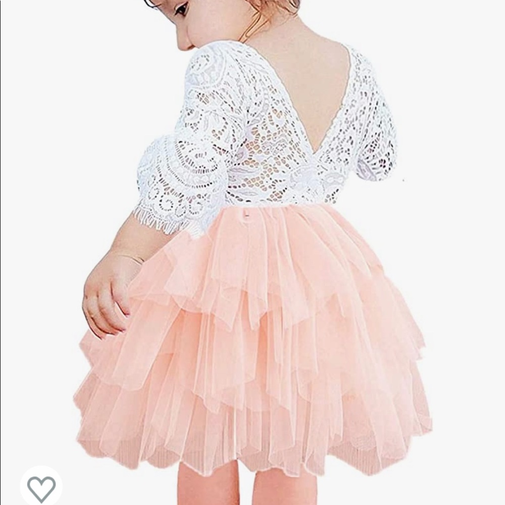 Bell sleeve lace dress